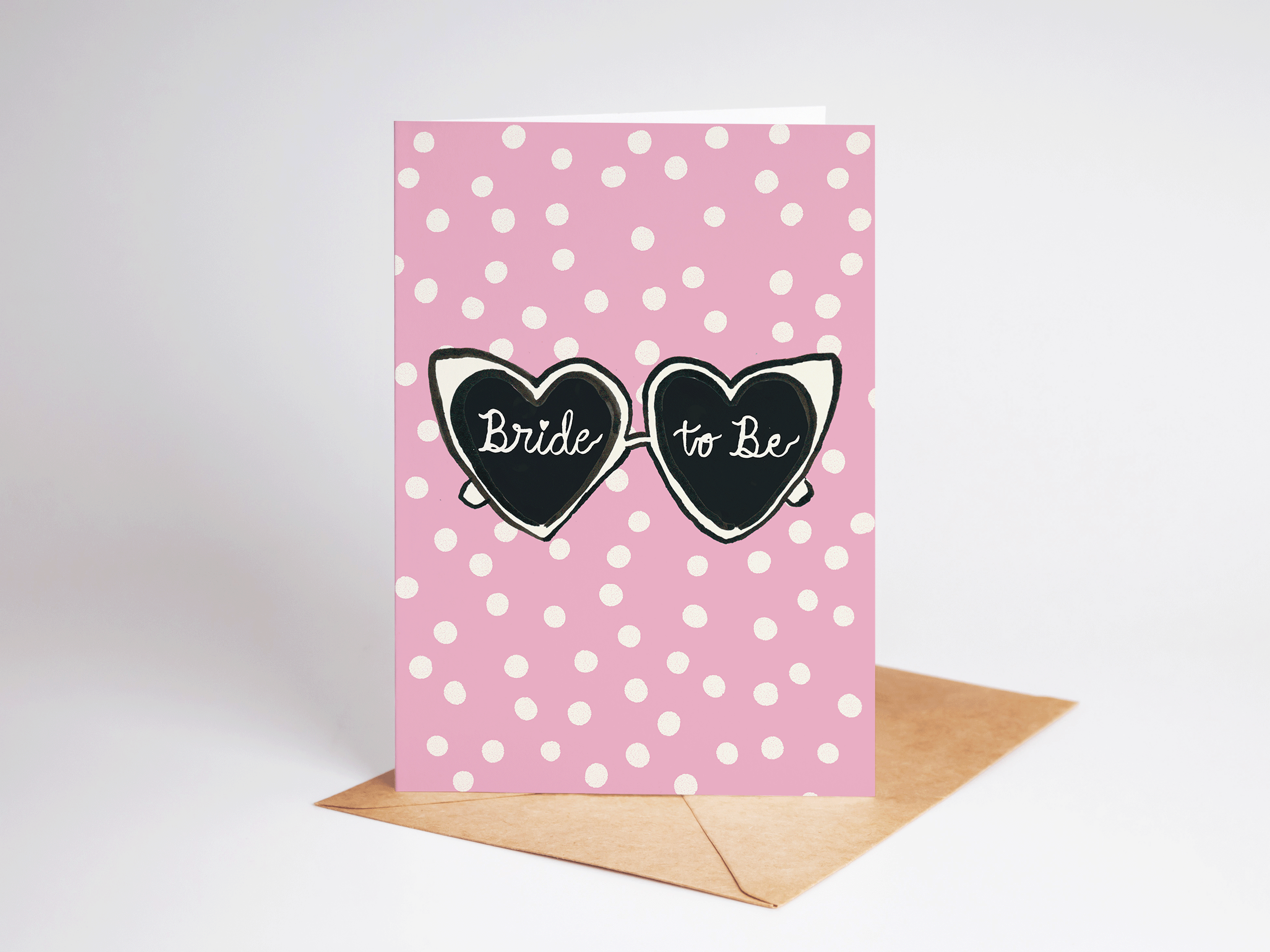 Bride To Be Heart Sunglasses Greeting Card