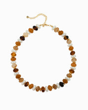 Marble Color Pearl Beaded Necklace