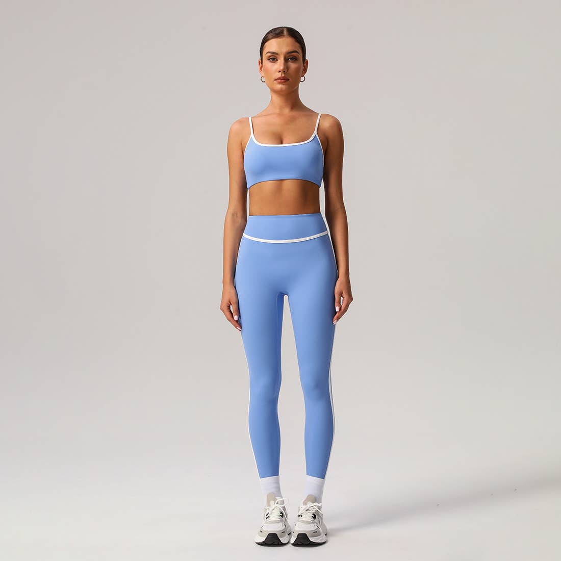 Blue Contrast Workout Set