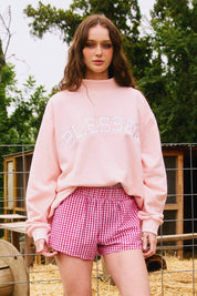 Pink Blessed Mockneck