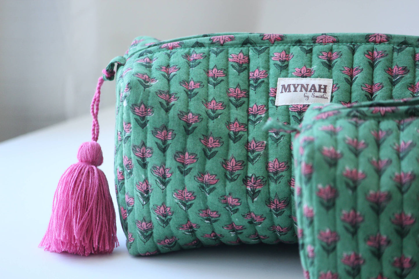 Cactus Rose Makeup Bag - LARGE only