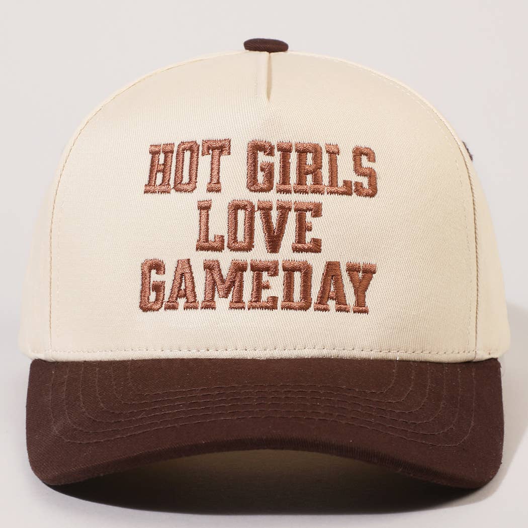 Brown Hot Girls Love Gameday Hat