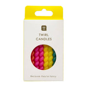 Twirl Birthday Candles - 8 Pack showing sustainably sourced materials