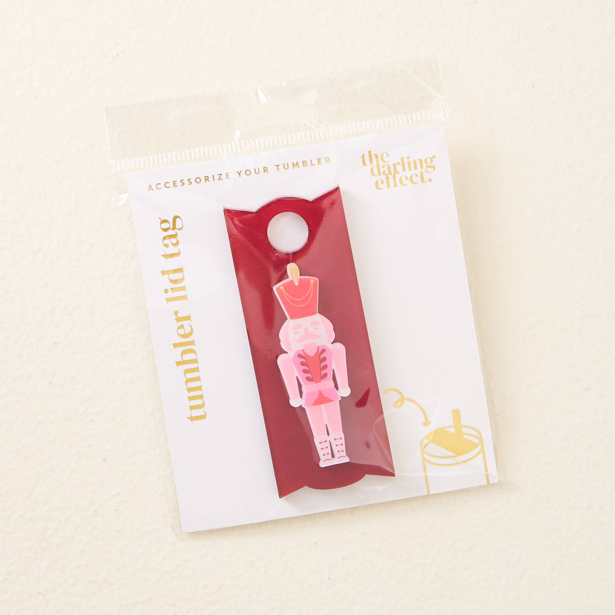 Nutcracker Tumbler Lid Tag