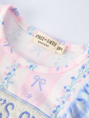 “DADDY'S GIRL” Smocked Plaid Baby Girls Romper