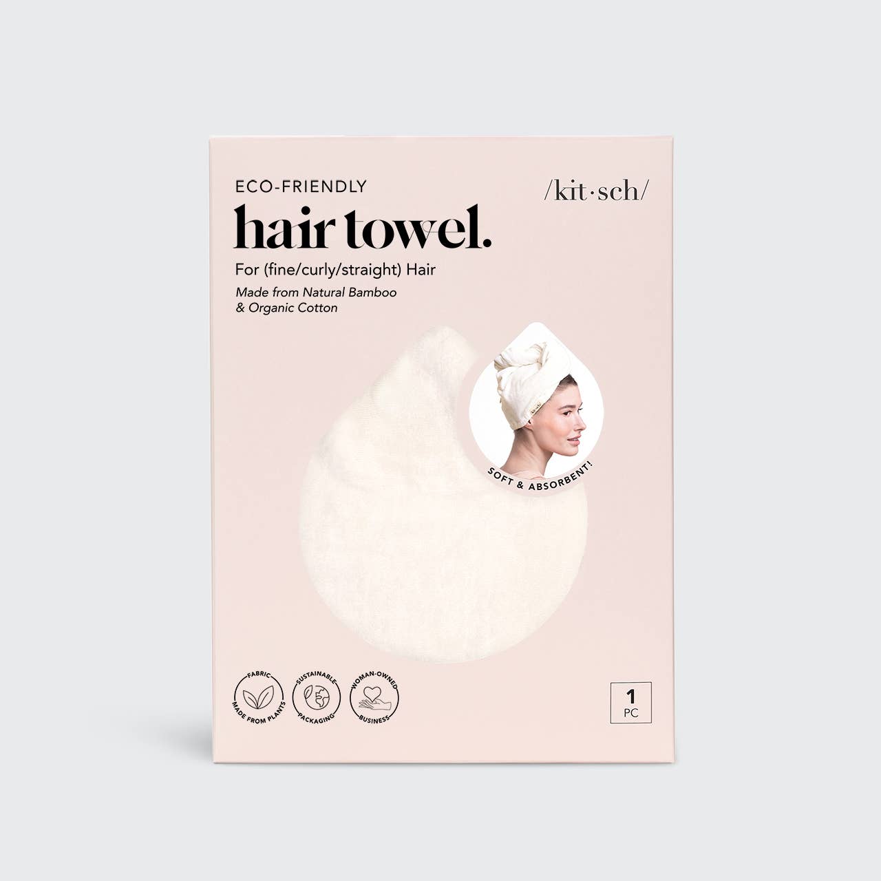 Ivory Quick Dry Hair Towel