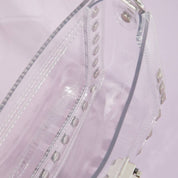 Clear Studded Crossbody Stadium Bag With Chain Strap