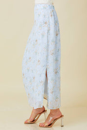 Blue Chiffon Maxi Skirt