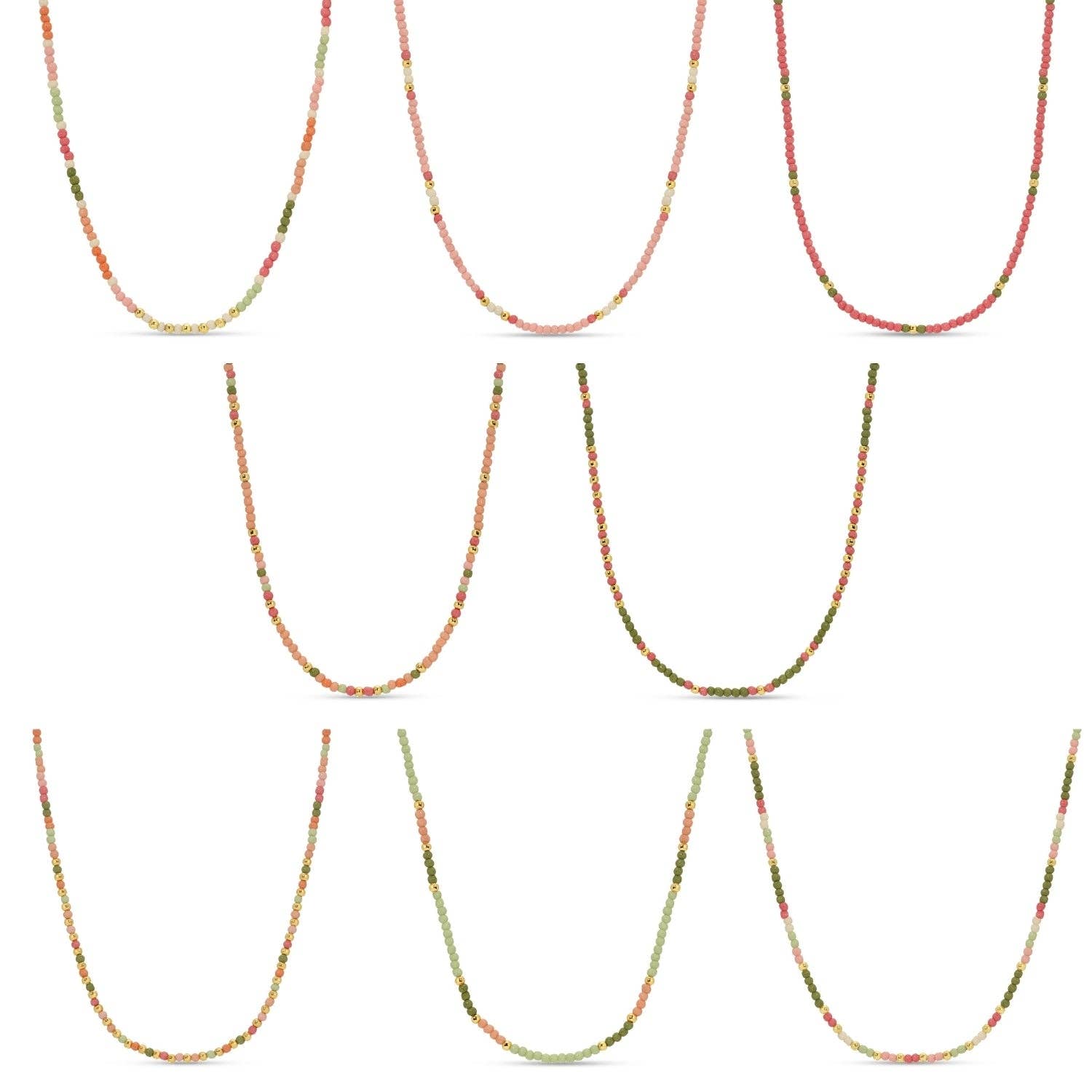 Delicate Seed Bead Necklaces - Assorted