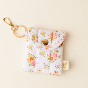 Floral Earbud Case Keychain
