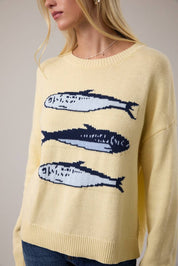 Yellow Sardines Sweater