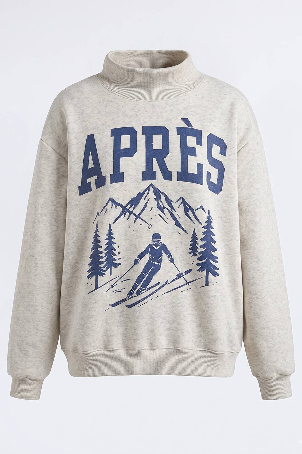 APRES/SKI Reversible MockNeck showing mock neckline