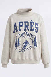 APRES/SKI Reversible MockNeck showing mock neckline