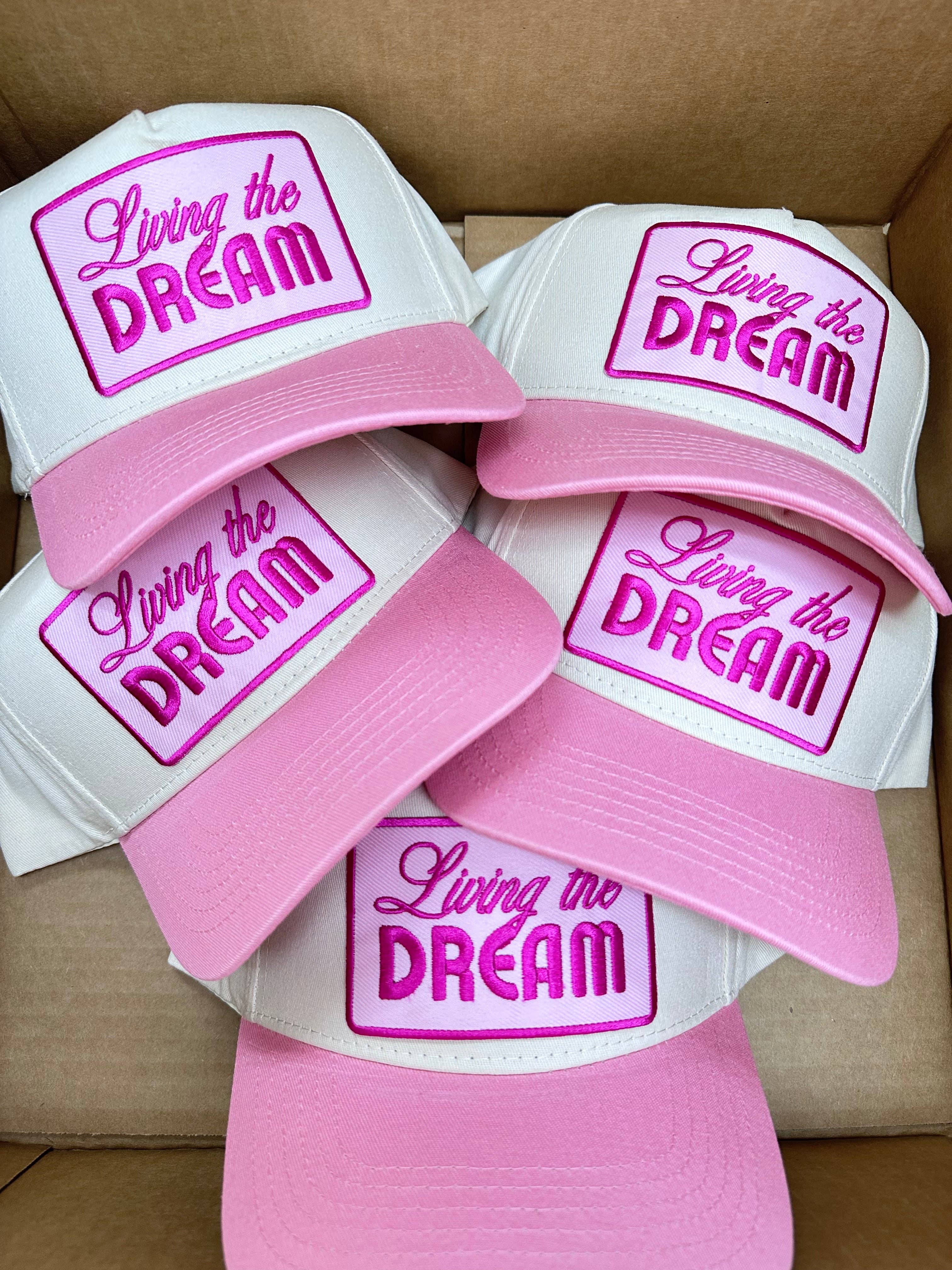 Pink Living the Dream Trucker Hat