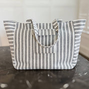 Jumbo Striped Beach Bag