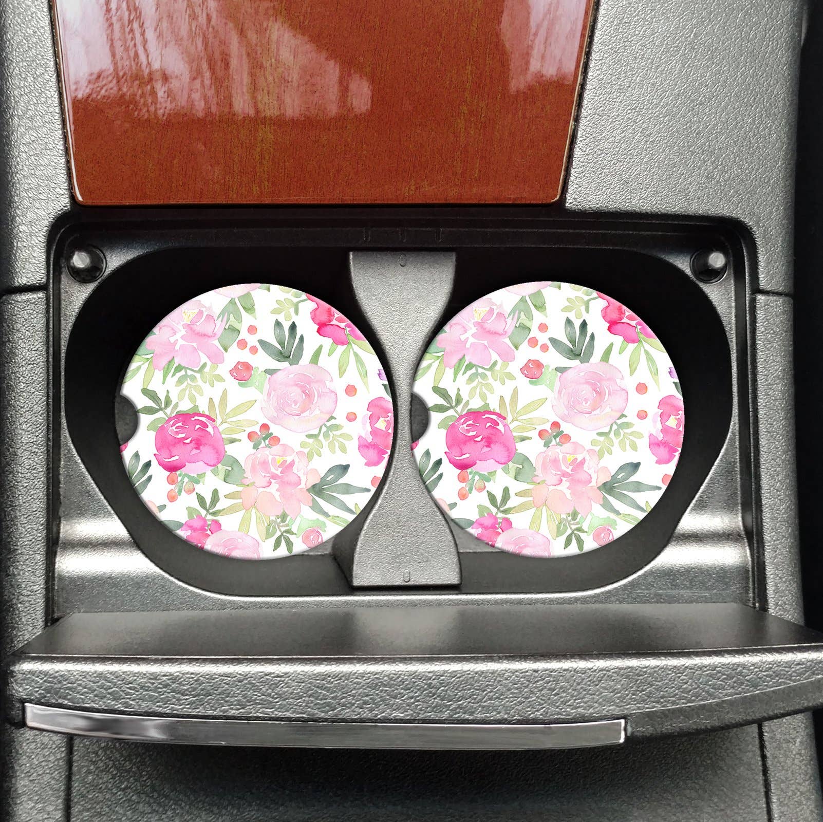 Peonies Car Coasters
