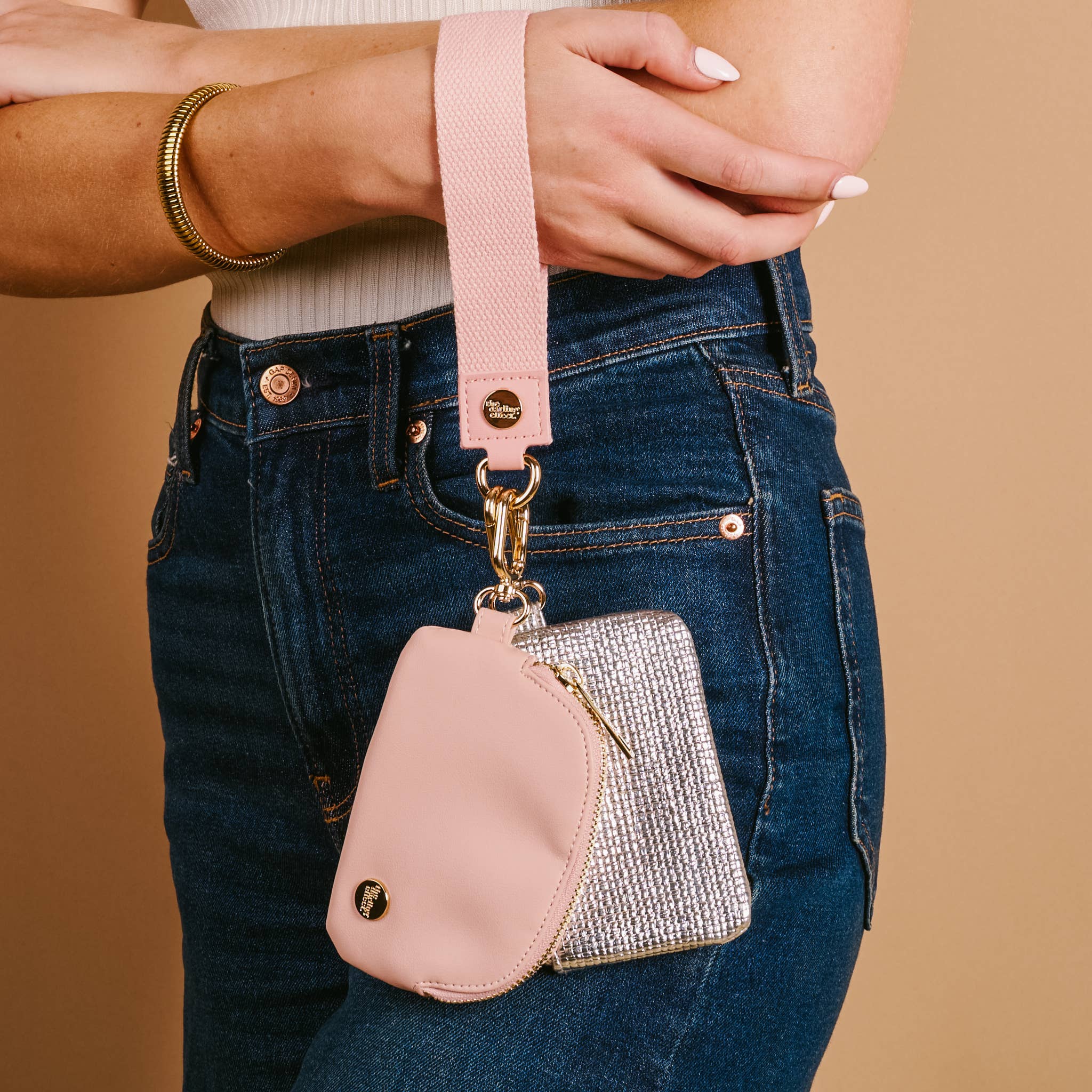 Rose Dynamic Duo Pouch Luxe Wristlet