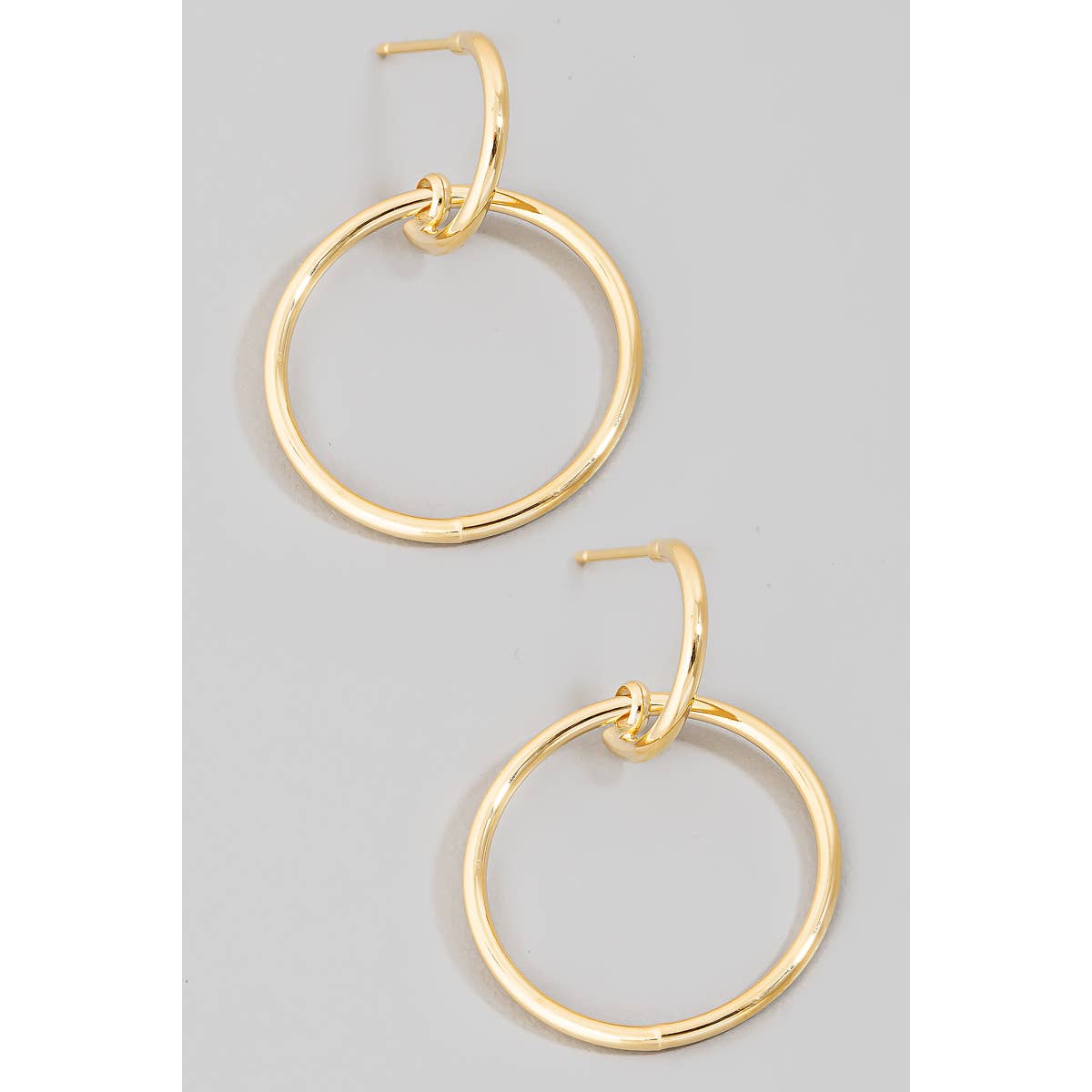 Circle Cutout Drop Earrings