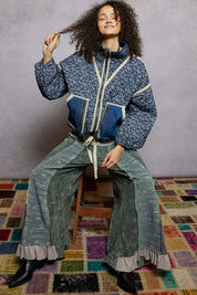 Blue Paisley Reversible Jacket