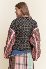 Rose Garden Pink Padded Jacket