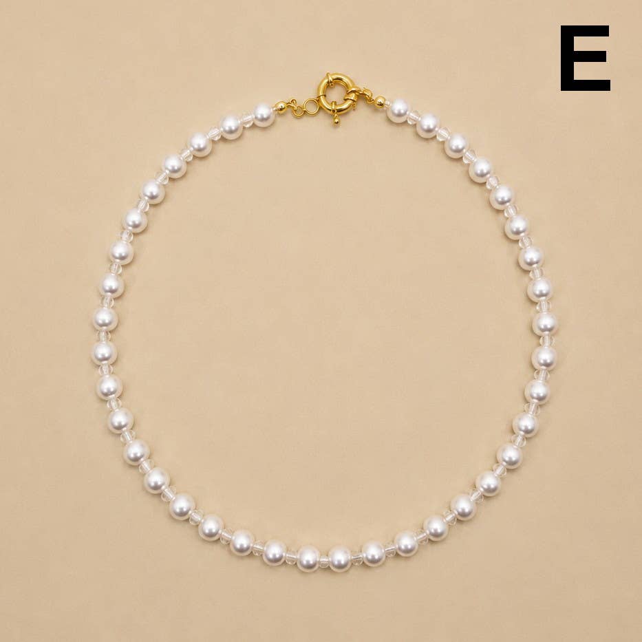 White Pearl Strand Necklace