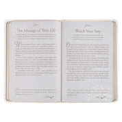 Mr. & Mrs. Devotional White Faux Leather