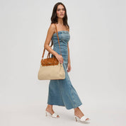 Beige Bertha Satchel