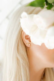 Screwback Stud Earrings Payton Pearl Pink