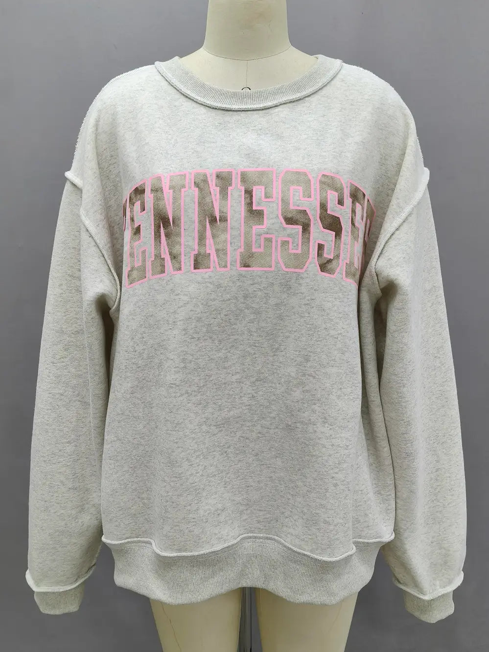 Grey & Camo Tennessee Crewneck
