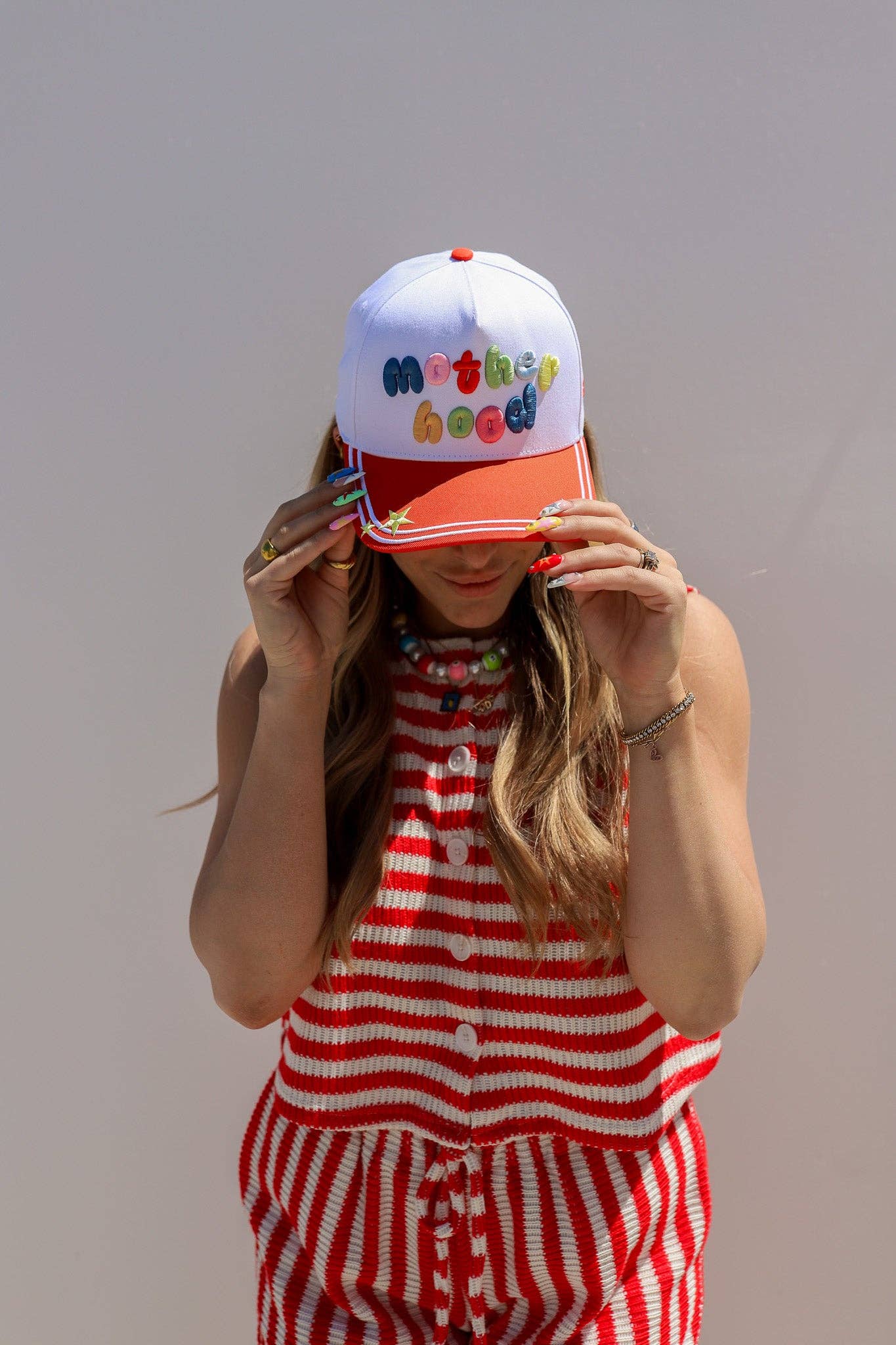 Red & Colorful Motherhood Trucker Hats