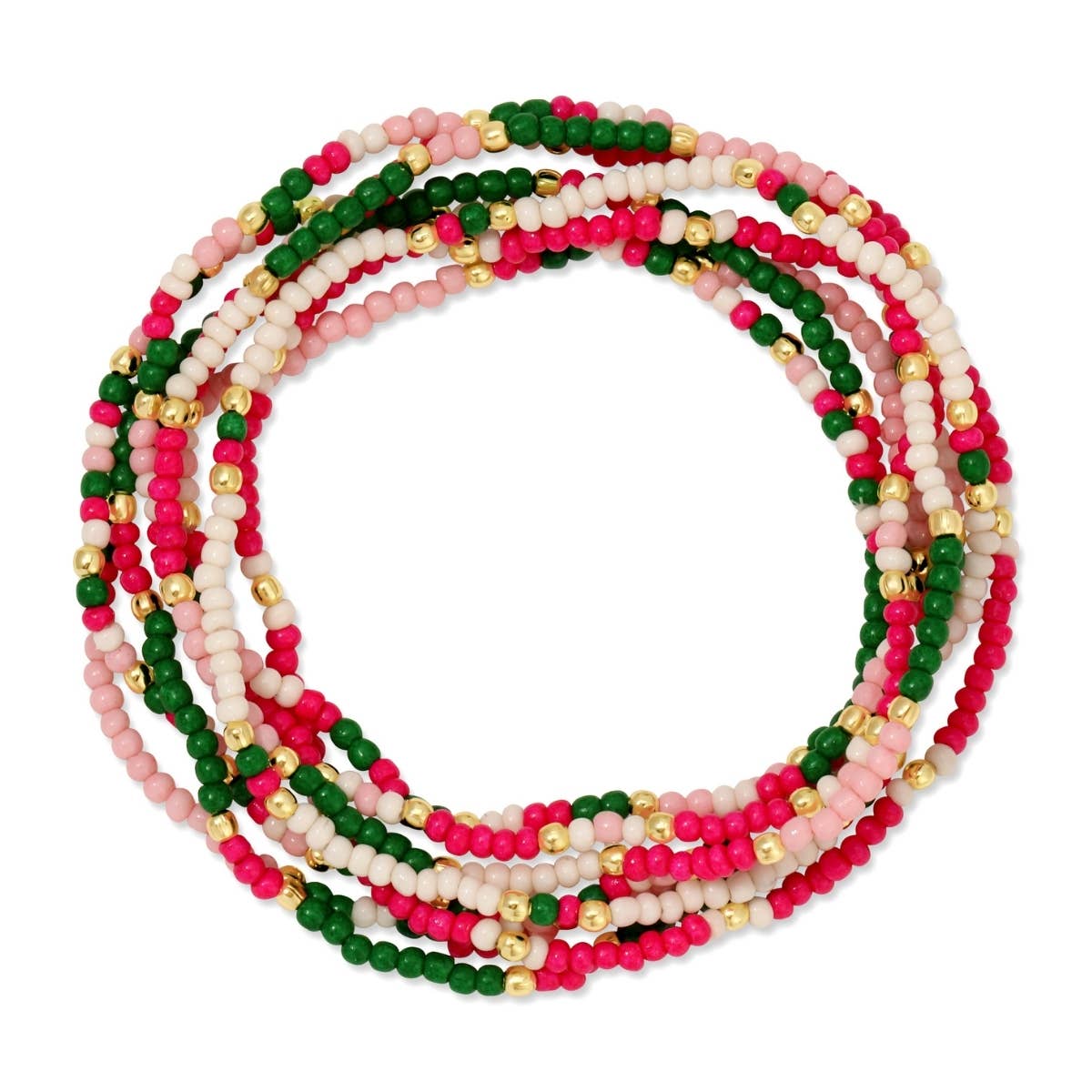 Assorted 2mm Stretch Seed Bead Bracelets