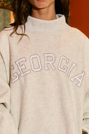Georgia Embroidered MockNeck