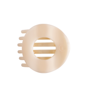 Flat Circle Hair Clip | Large | Almond Beige