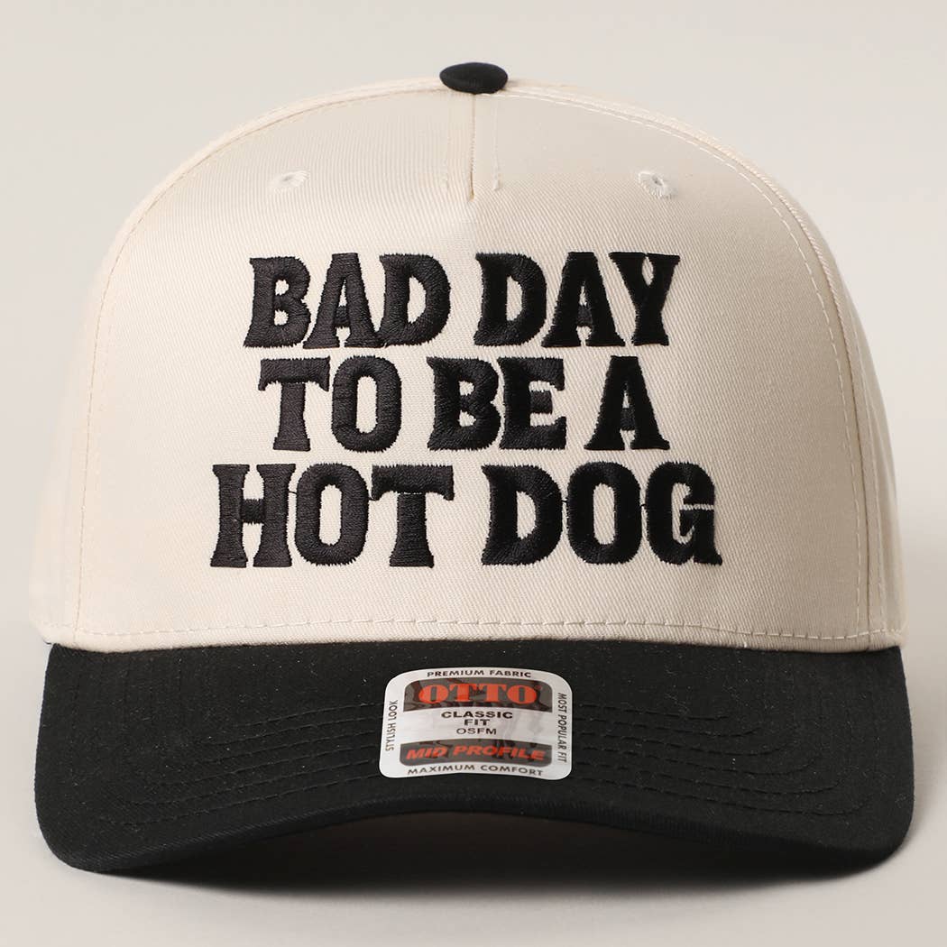Black Bad Day To Be A Hot Dog Hat