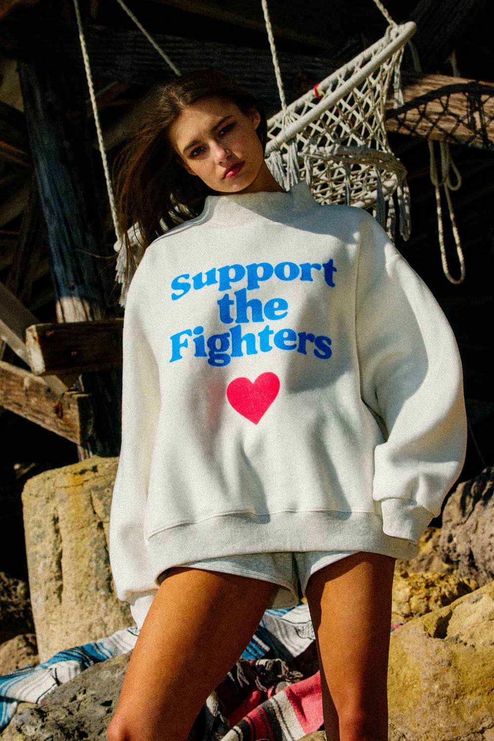 F CANCER Reversible Mockneck