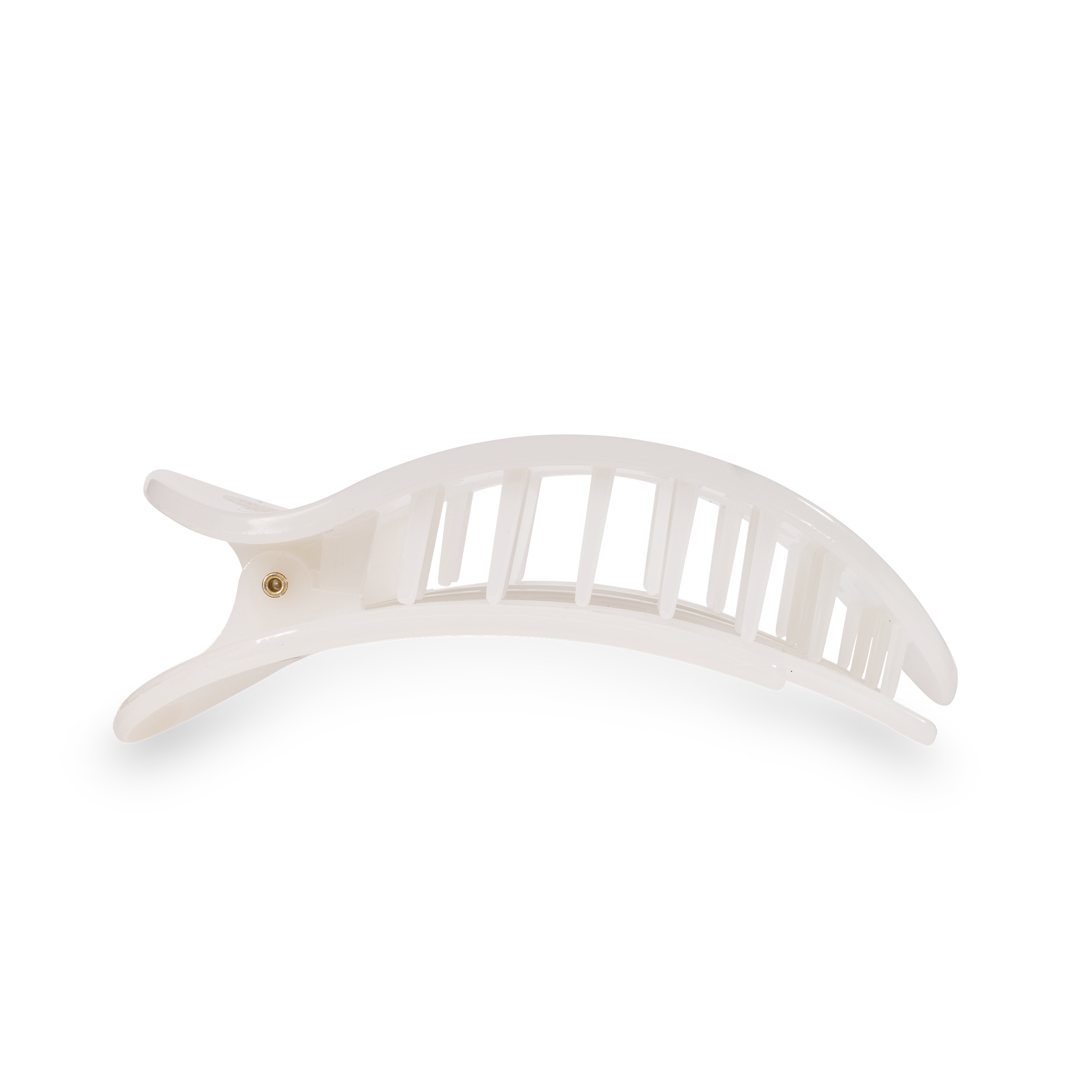 Round Flat Hair Clip | Large | Coconut White
