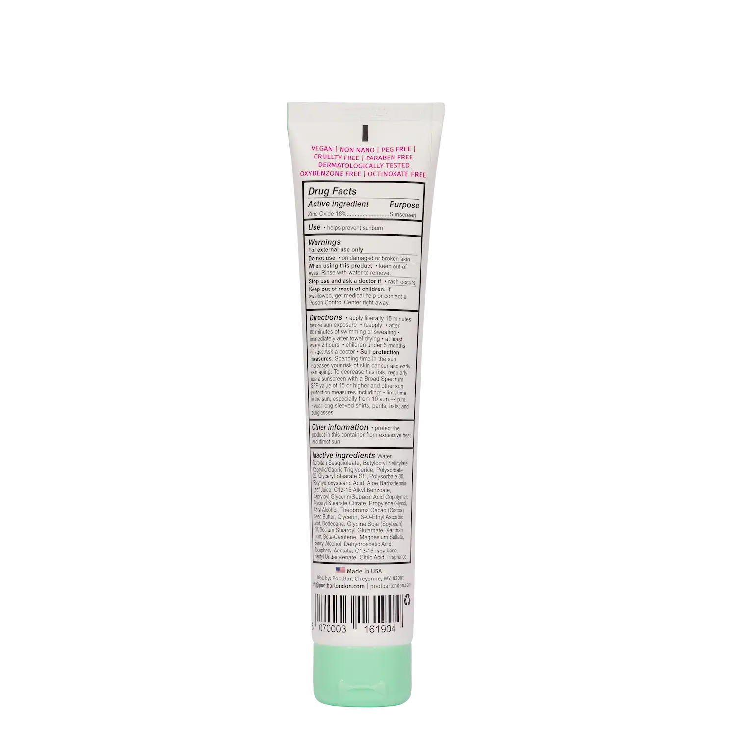 PoolBar Mineral SPF 50 Body Cream