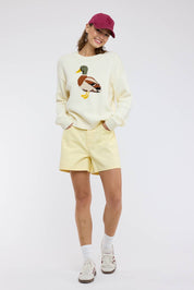 Cream Duck Sweater