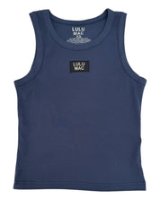 Navy Tank Lulu Mac in a sleeveless