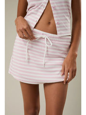 Pink Striped Skort