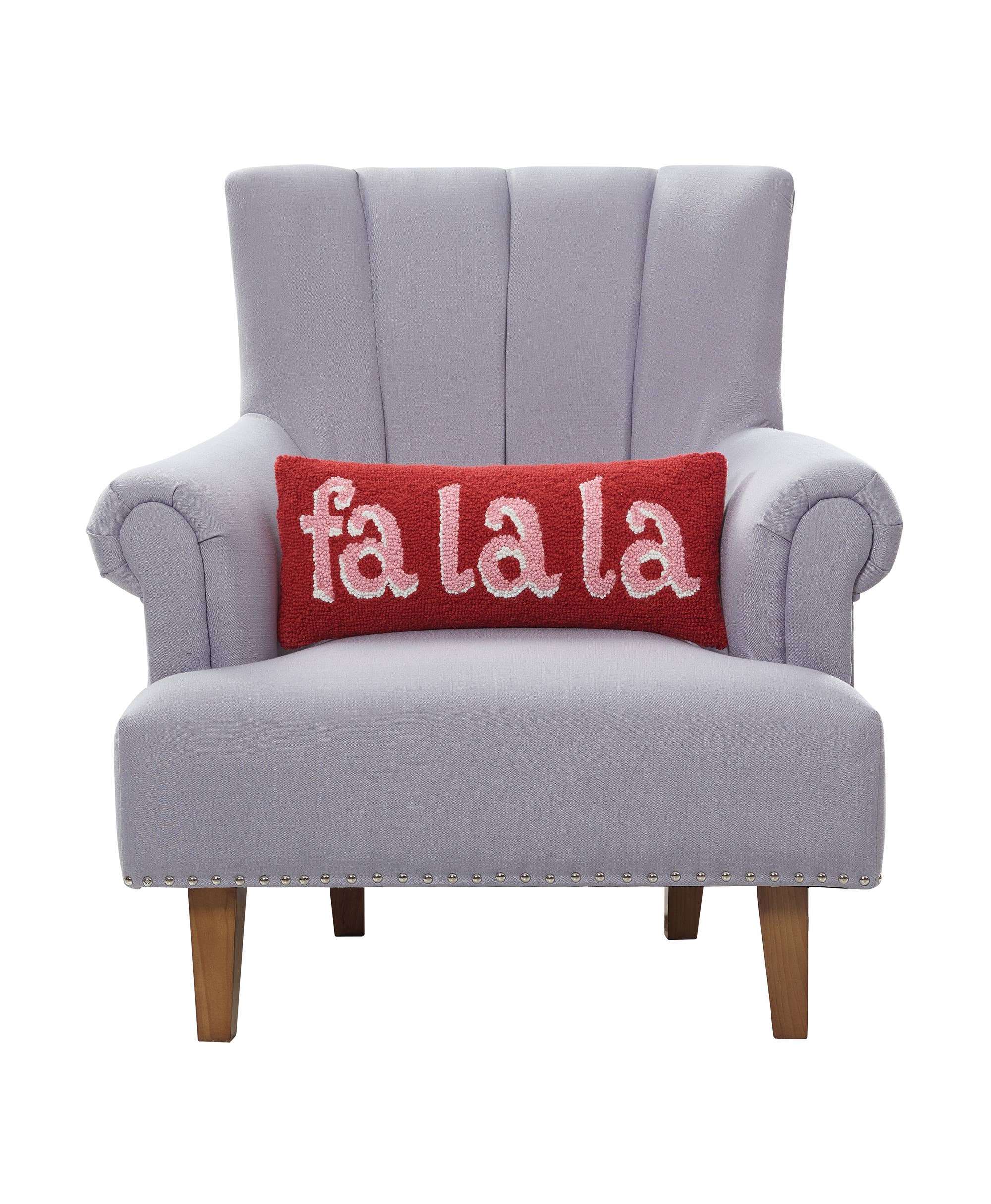 Red Fa La La Hook Pillow