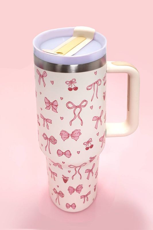 Bow Cherry 40oz Tumbler