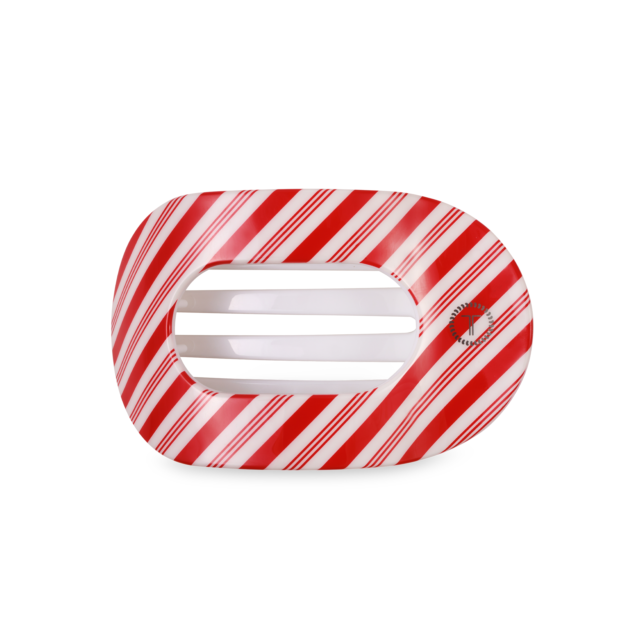 Candy Cane Med. Round Flat Clip