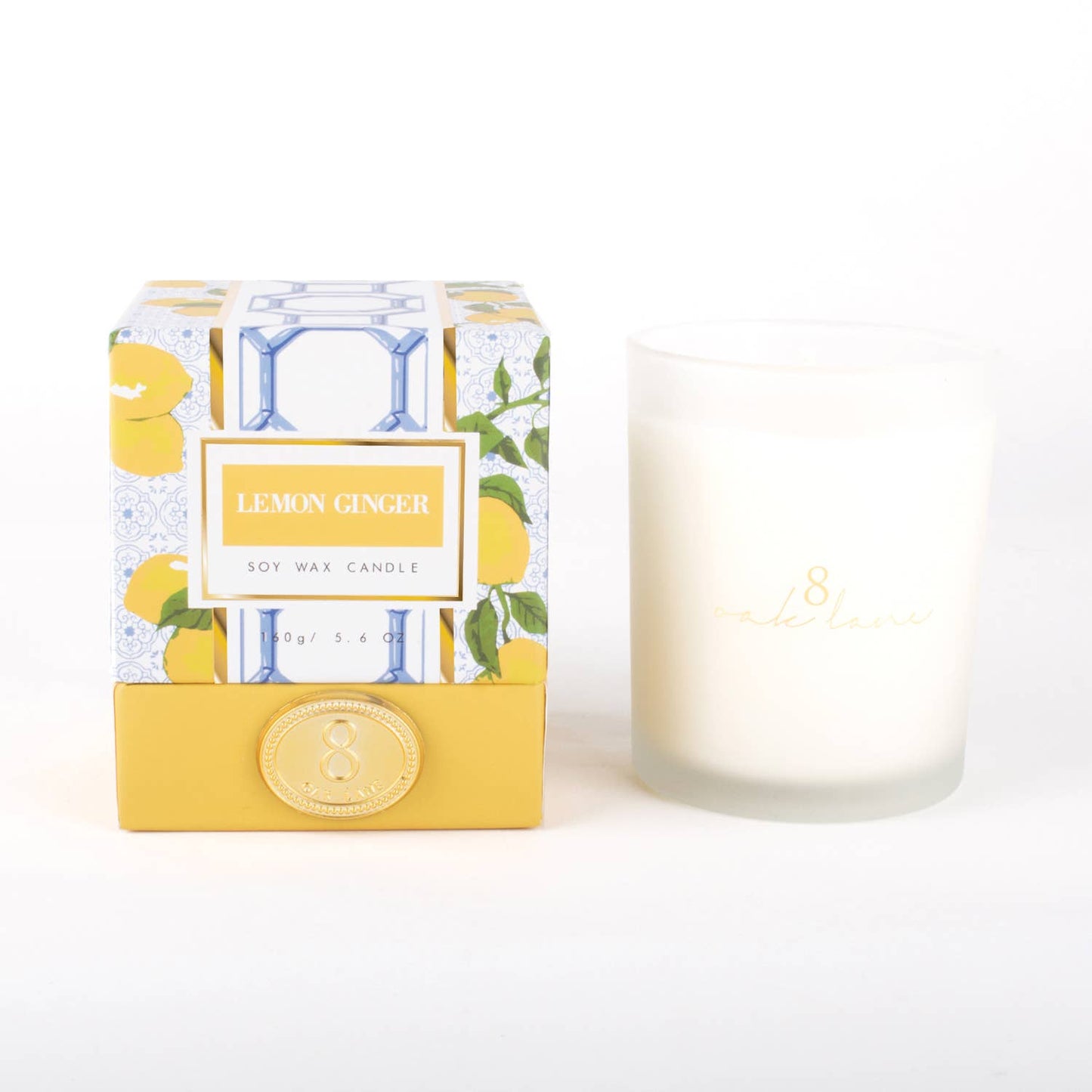 Lemon Ginger 5.6oz Soy Wax Candle