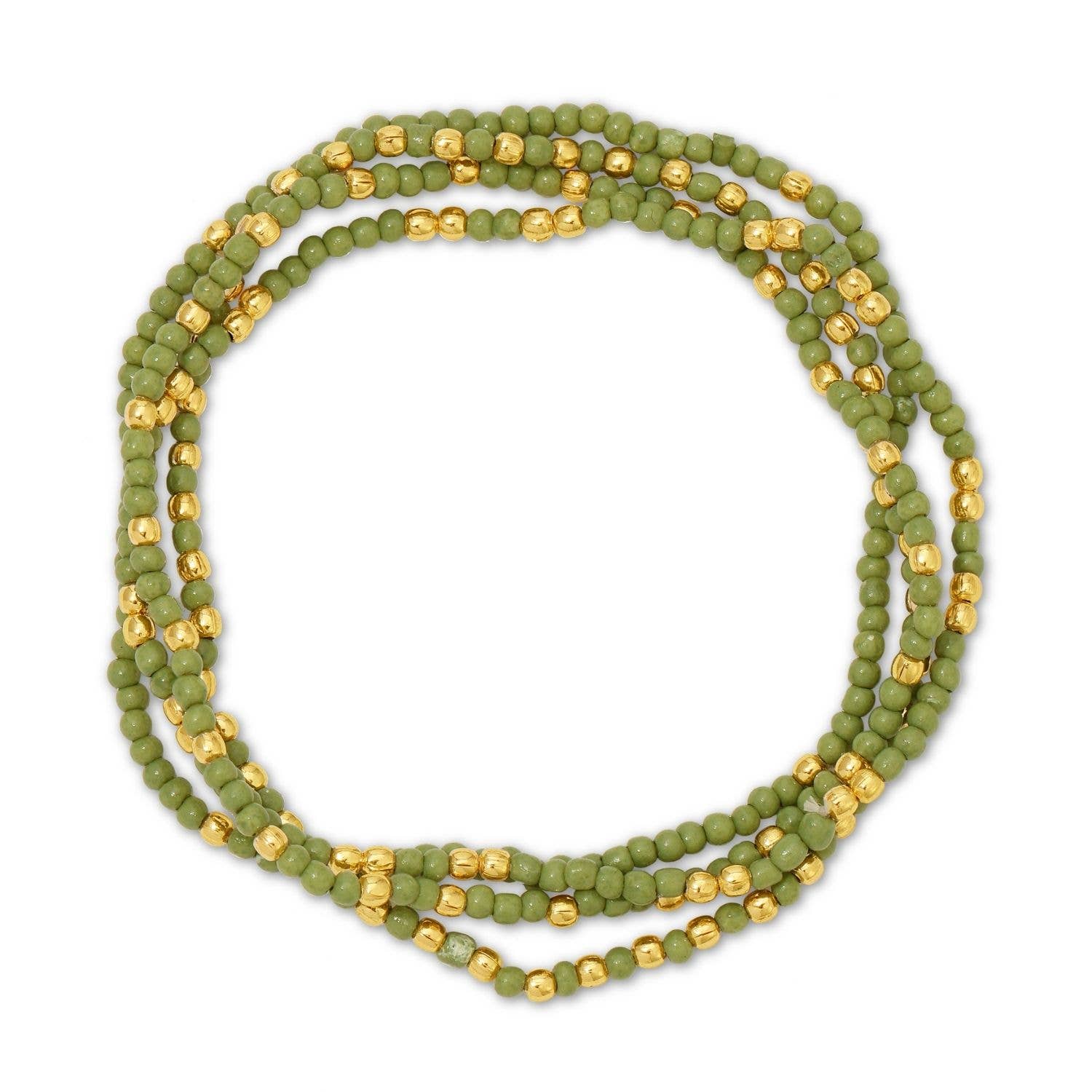 Solid Color 2mm Seed Bead Bracelets