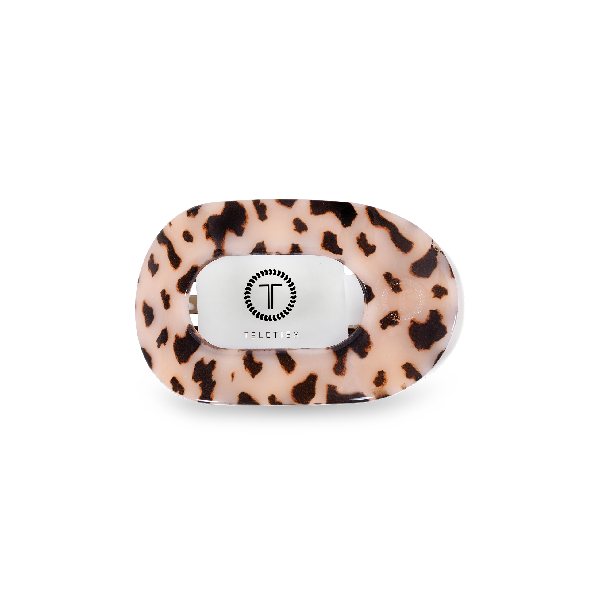 Blonde Tortoise Small Round Flat Hair Clip