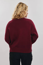 Burgundy Santa Teddy Bear Sweater