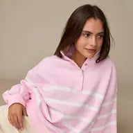 Pink & White Stripe Pullover