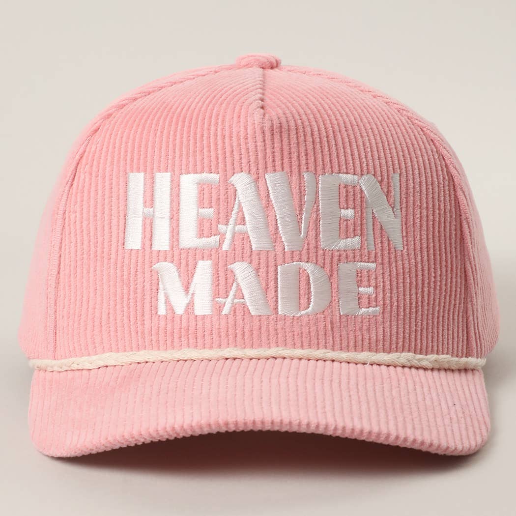 Pink Heaven Made Corduroy Rope Hat