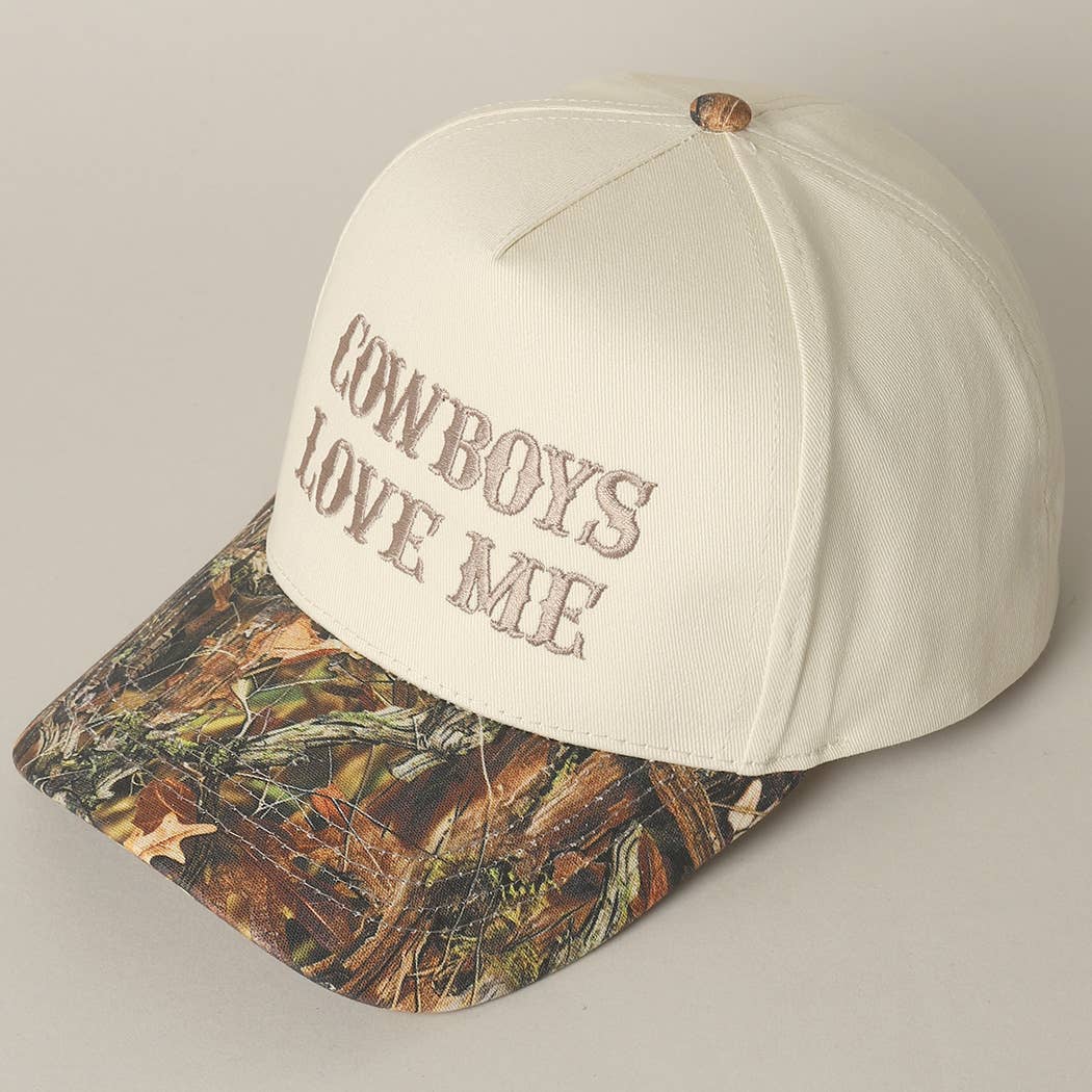Cowboy Love Me Embroidery Camo